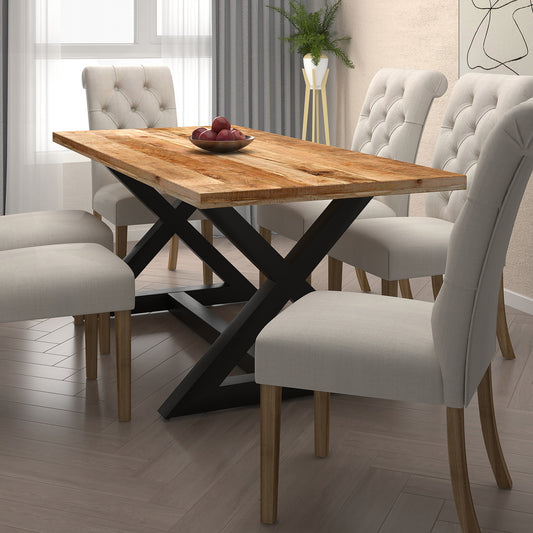 Square Dining Table Zax Solid Wood - Your Bar Stools Canada