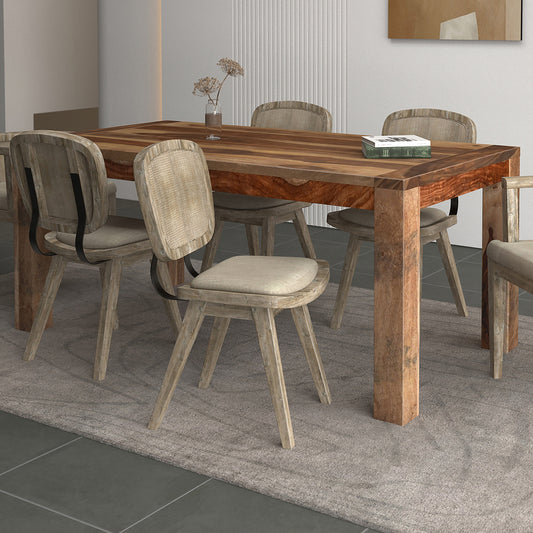 Square Dining Table Krish Solid Wood - Your Bar Stools Canada