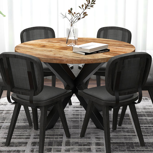 Round Dining Table Arhan Solid Wood - Your Bar Stools Canada
