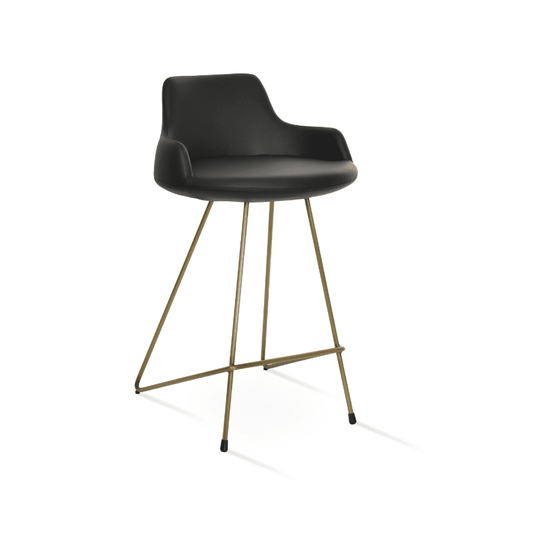 Black and Gold Bar Stools Dervish Wire - Your Bar Stools Canada