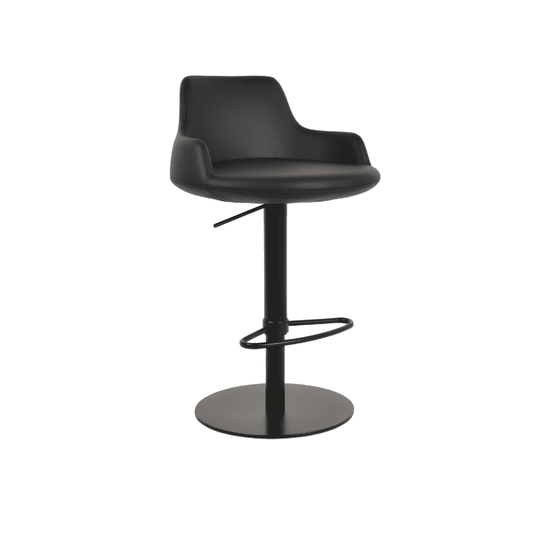 Black Bar Stools Dervish Adjustable Height - Your Bar Stools Canada