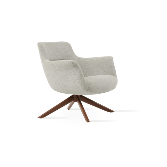 Bottega Grey Swivel Accent Chair - Your Bar Stools Canada
