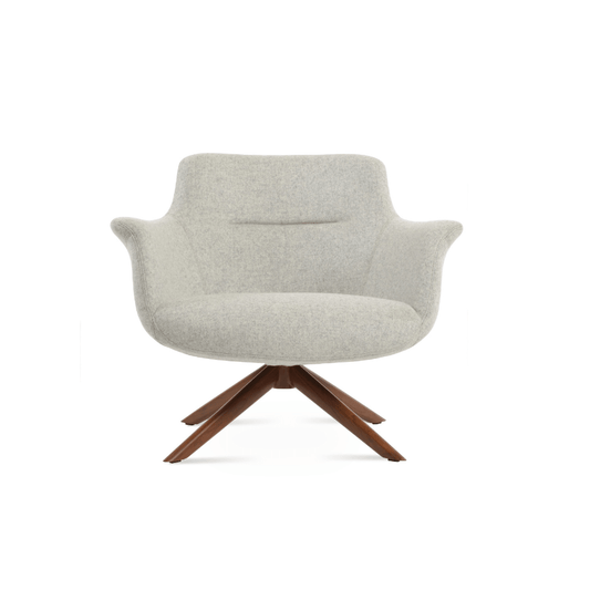 Bottega Grey Swivel Accent Chair - Your Bar Stools Canada