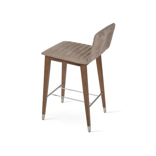 Corona Beige Upholstered Bar Stools - Your Bar Stools Canada