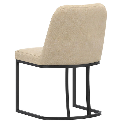 Dario Beige Velvet Dining Chairs | Set of 2 - Your Bar Stools Canada