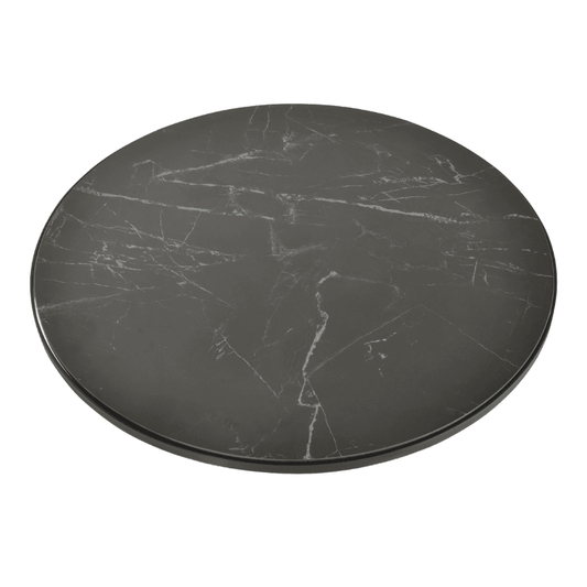 Denver Round Dining Table | Black Top Walnut Legs - Your Bar Stools Canada