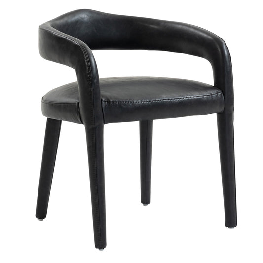 Dining Chairs Set of 2 | Caden Charcoal Leather - Your Bar Stools Canada