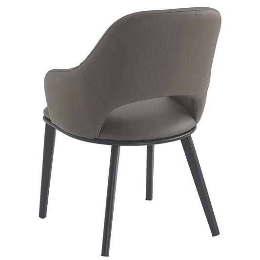 Dining Chairs set of 4 Denzel Grey Leather - Your Bar Stools Canada