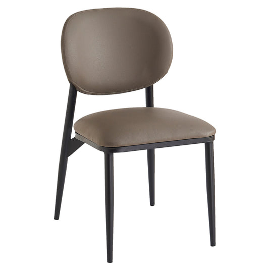 Dining Chairs set of 4 Gideon Taupe Leather - Your Bar Stools Canada
