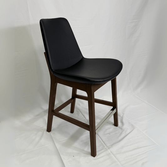 Eiffel HB Black Leather Bar Stools - Your Bar Stools Canada