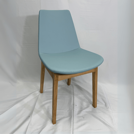 Eiffel HB Blue Faux Leather Dining Chairs - Your Bar Stools Canada