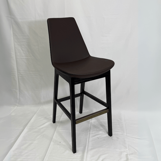 Eiffel HB Brown Leather Counter Stools - Your Bar Stools Canada