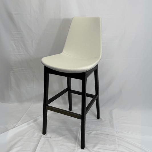 Eiffel HB Cream and Black Leather Bar Stools - Your Bar Stools Canada