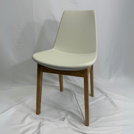 Eiffel HB Cream Faux Leather Dining Chairs - Your Bar Stools Canada