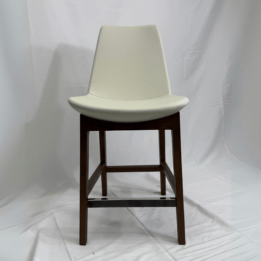 Eiffel HB Cream Leather Bar Stools - Your Bar Stools Canada