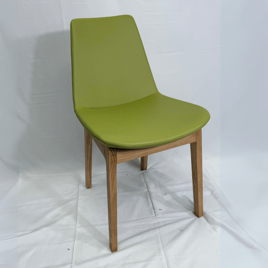 Eiffel HB Green Leather Dining Chairs - Your Bar Stools Canada