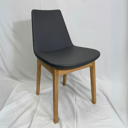 Eiffel HB Grey Faux Leather Dining Chairs - Your Bar Stools Canada