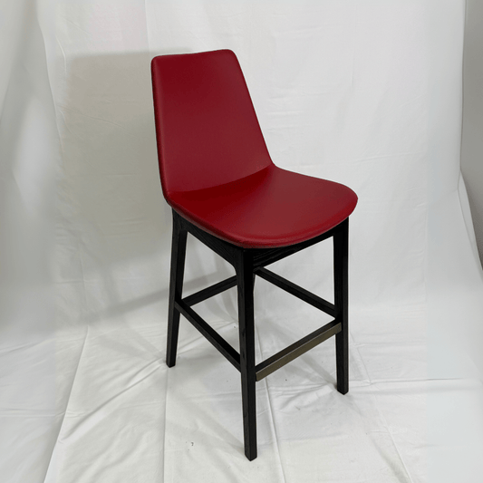 Eiffel HB Red Leather Barstools - Your Bar Stools Canada