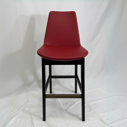 Eiffel HB Red Leather Barstools - Your Bar Stools Canada