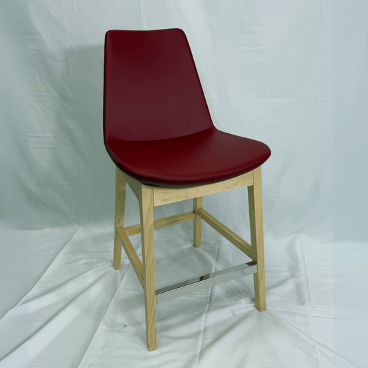 Eiffel HB Red Leather Counter Stools - Your Bar Stools Canada