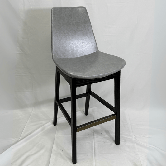 Eiffel HB Silver Leather Counter Stools - Your Bar Stools Canada