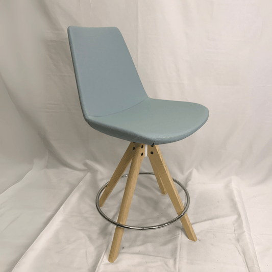 Eiffel Light Blue Swivel Bar Stool - Your Bar Stools Canada