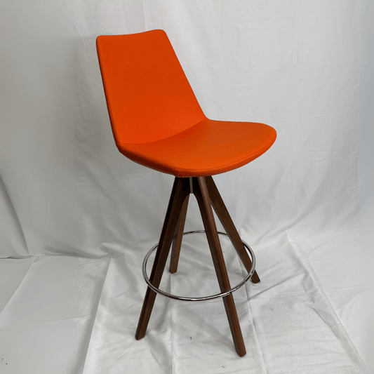 Eiffel Orange Swivel Bar Stools - Your Bar Stools Canada