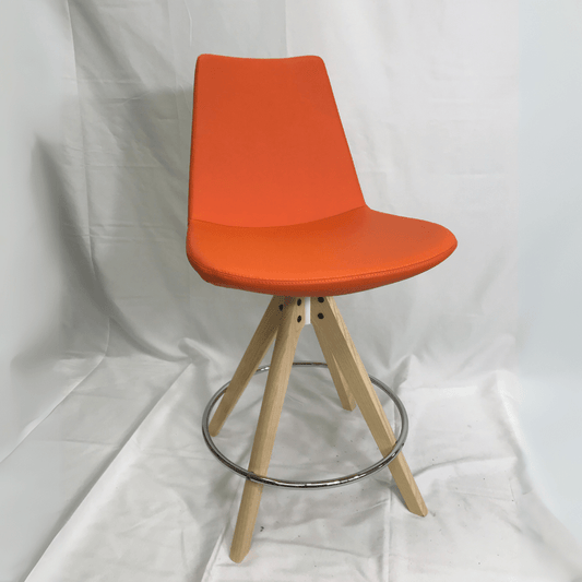 Eiffel Orange Swivel Counter Stools - Your Bar Stools Canada