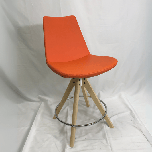 Eiffel Orange Swivel Counter Stools - Your Bar Stools Canada