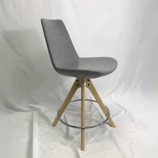 Eiffel Silver Grey Swivel Bar Stools - Your Bar Stools Canada