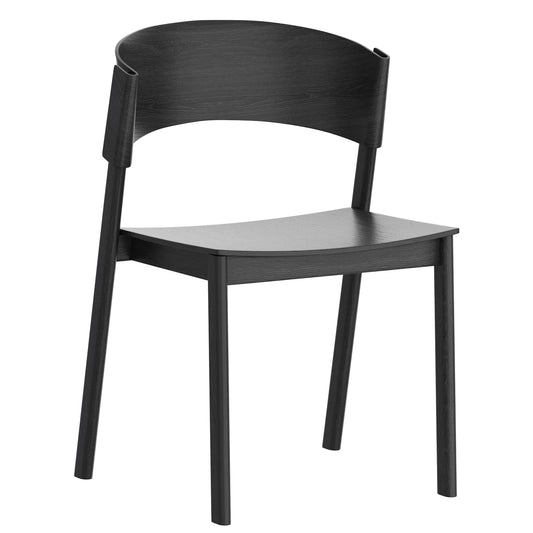 Elias Stackable Black Wood Dining Chairs | Set of 2 - Your Bar Stools Canada