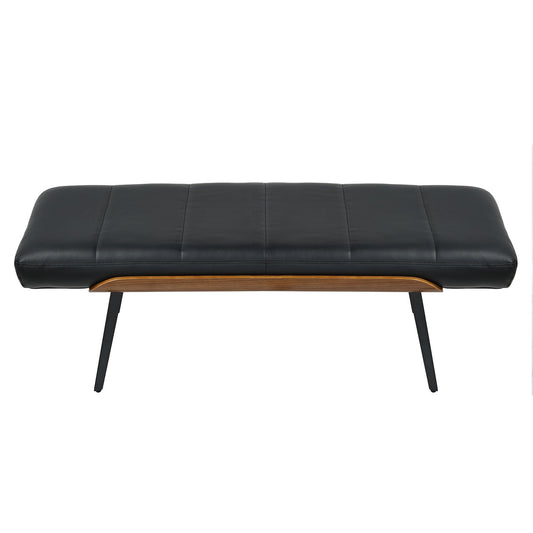 Entryway Bench Umber | Black and Walnut - Your Bar Stools Canada