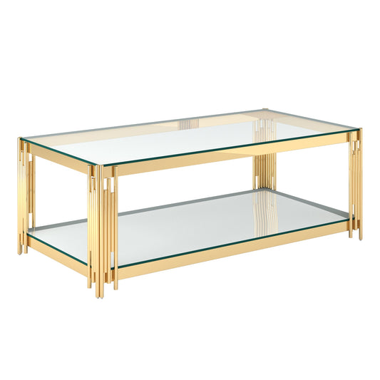 Estrel Gold Coffee Table - Your Bar Stools Canada