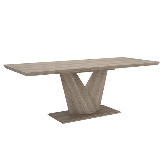 Extendable Rectangular Dining Table Eclipse Washed Oak - Your Bar Stools Canada