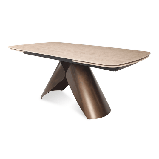 Extendable Table | Perge Natural Italian Ceramic Top - Your Bar Stools Canada