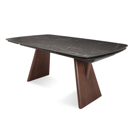 Extendable Table | Sardis Black Italian Ceramic Top - Your Bar Stools Canada