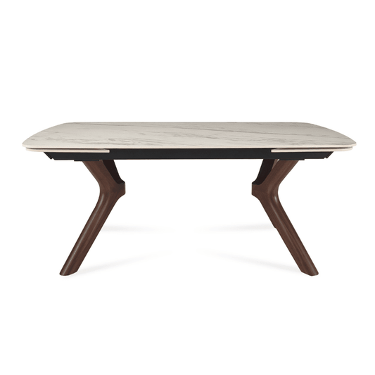 Extendable Table | Tarsos White Italian Ceramic Top - Your Bar Stools Canada