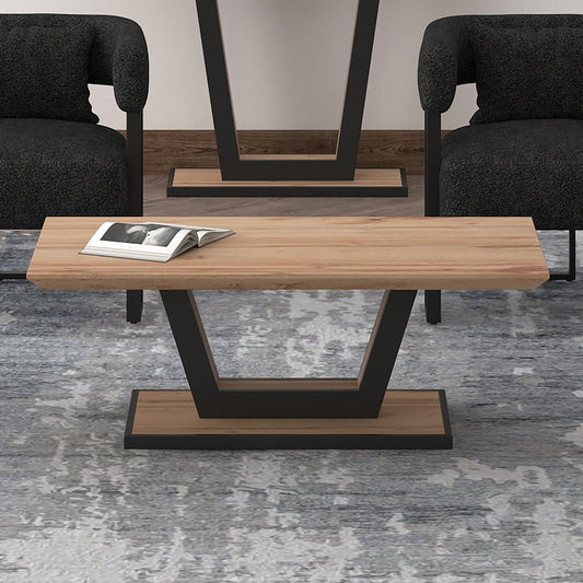 Forna Wood and Metal Coffee Table - Your Bar Stools Canada