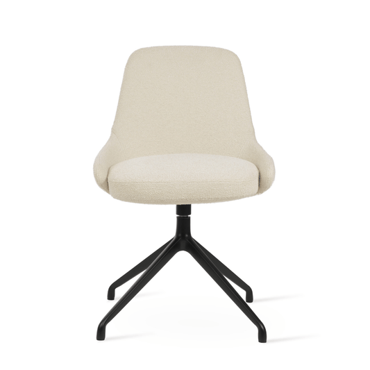 Gazel Swivel Dining Chair | Cream Boucle - Your Bar Stools Canada