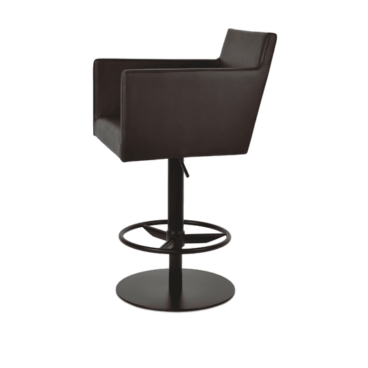 Genuine Leather Bar Stools Harput Brown - Your Bar Stools Canada