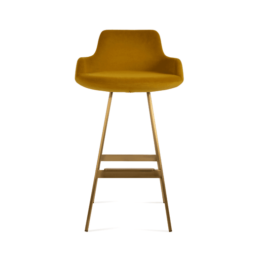 Gold Velvet Bar Stools Dervish Balat - Your Bar Stools Canada