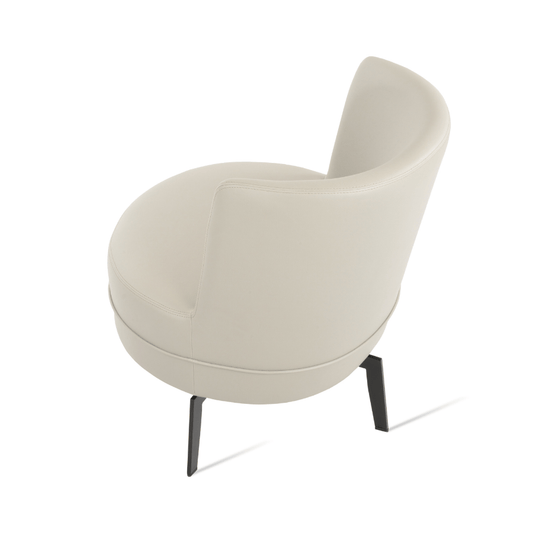 Hilton Cream Swivel Barrel Chair - Your Bar Stools Canada