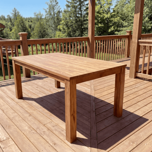 Nardo Teak Outdoor Dining Set with 6 Alfresco Armchairs - Your Bar Stools Canada