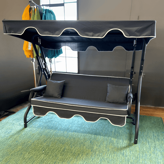 Olena Patio Swing with Stand Canopy - Your Bar Stools Canada