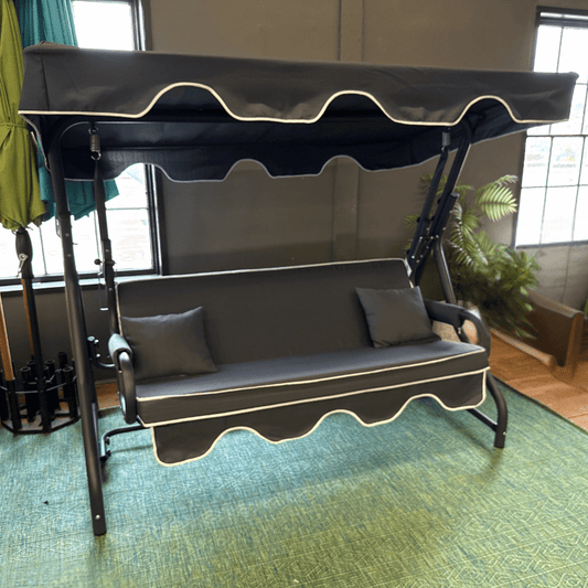 Olena Patio Swing with Stand Canopy - Your Bar Stools Canada