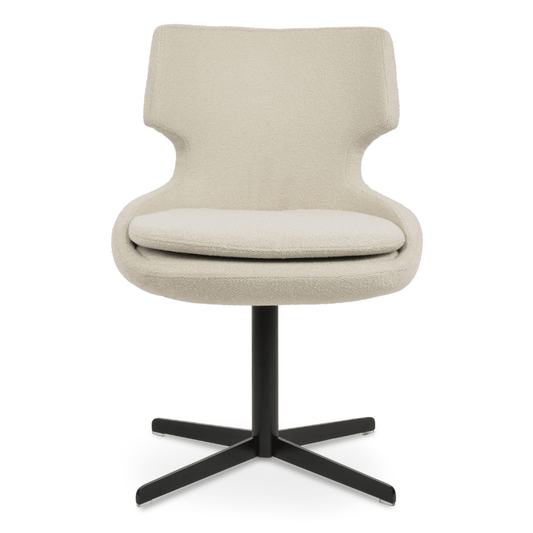 Patara Swivel Kitchen Chairs | Cream Boucle - Your Bar Stools Canada