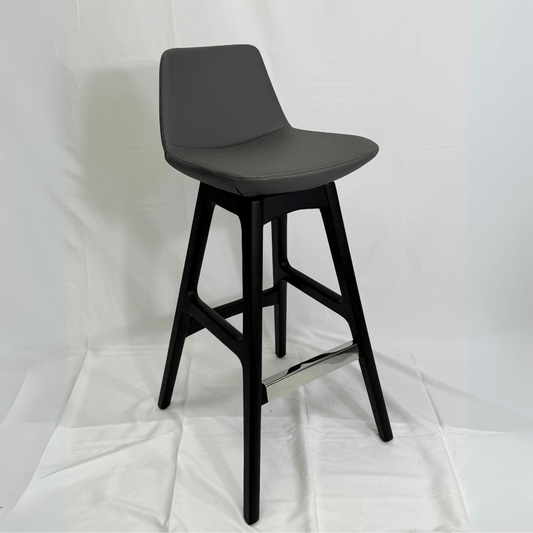 Pera Grey Black Wood Bar Stools - Your Bar Stools Canada