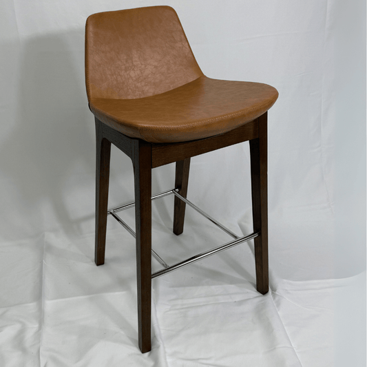 Pera HB Tan Leather Bar Stools - Your Bar Stools Canada