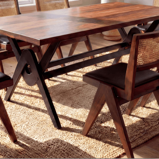 Pierre J Solid Wood Dining Set with Armchairs and Side Chairs - Your Bar Stools Canada