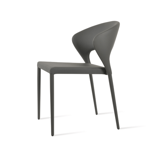 Prada Restaurant Chairs Grey Stacking Chairs - Your Bar Stools Canada